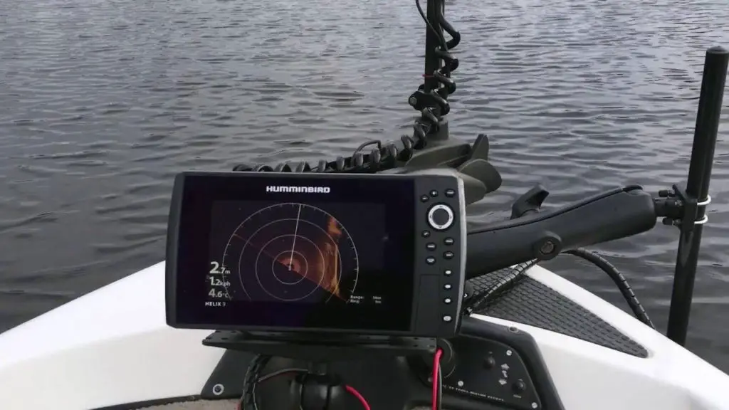 Humminbird Helix 9 On kayak