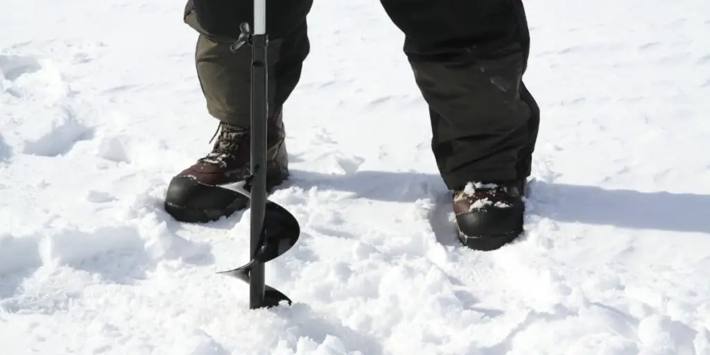 make a hole for ice fishing