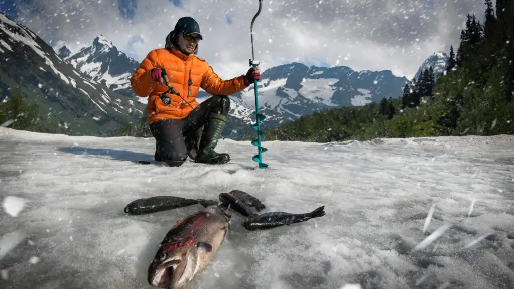 ice fishing