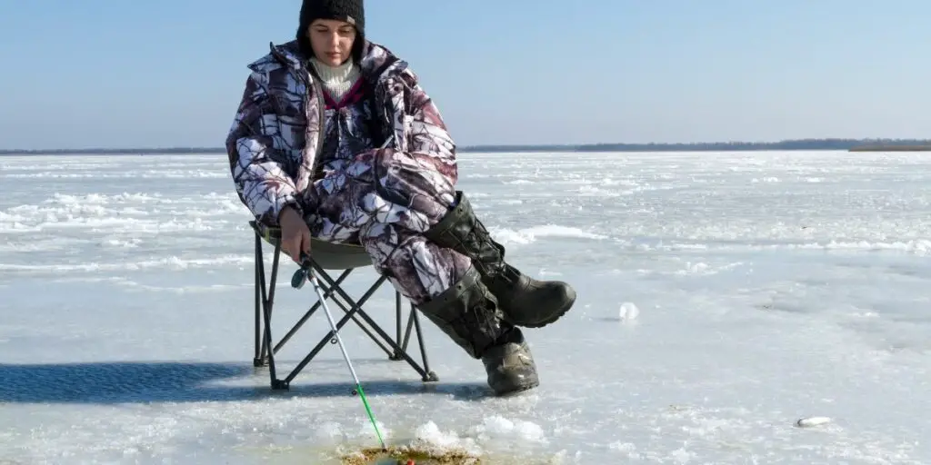 Ice Fishing on Lake Erie